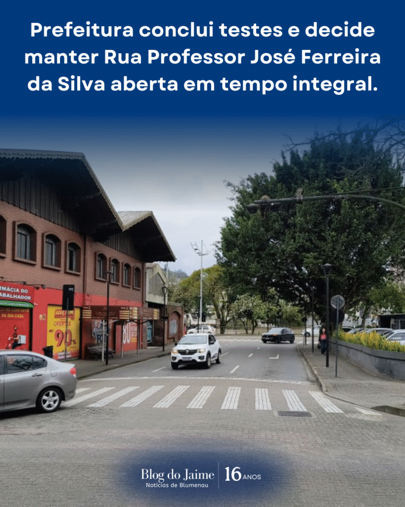 Prefeitura conclui testes e decide manter Rua Professor José Ferreira ...